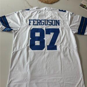 NFL Ferguson White and Blue Men's Jersey
